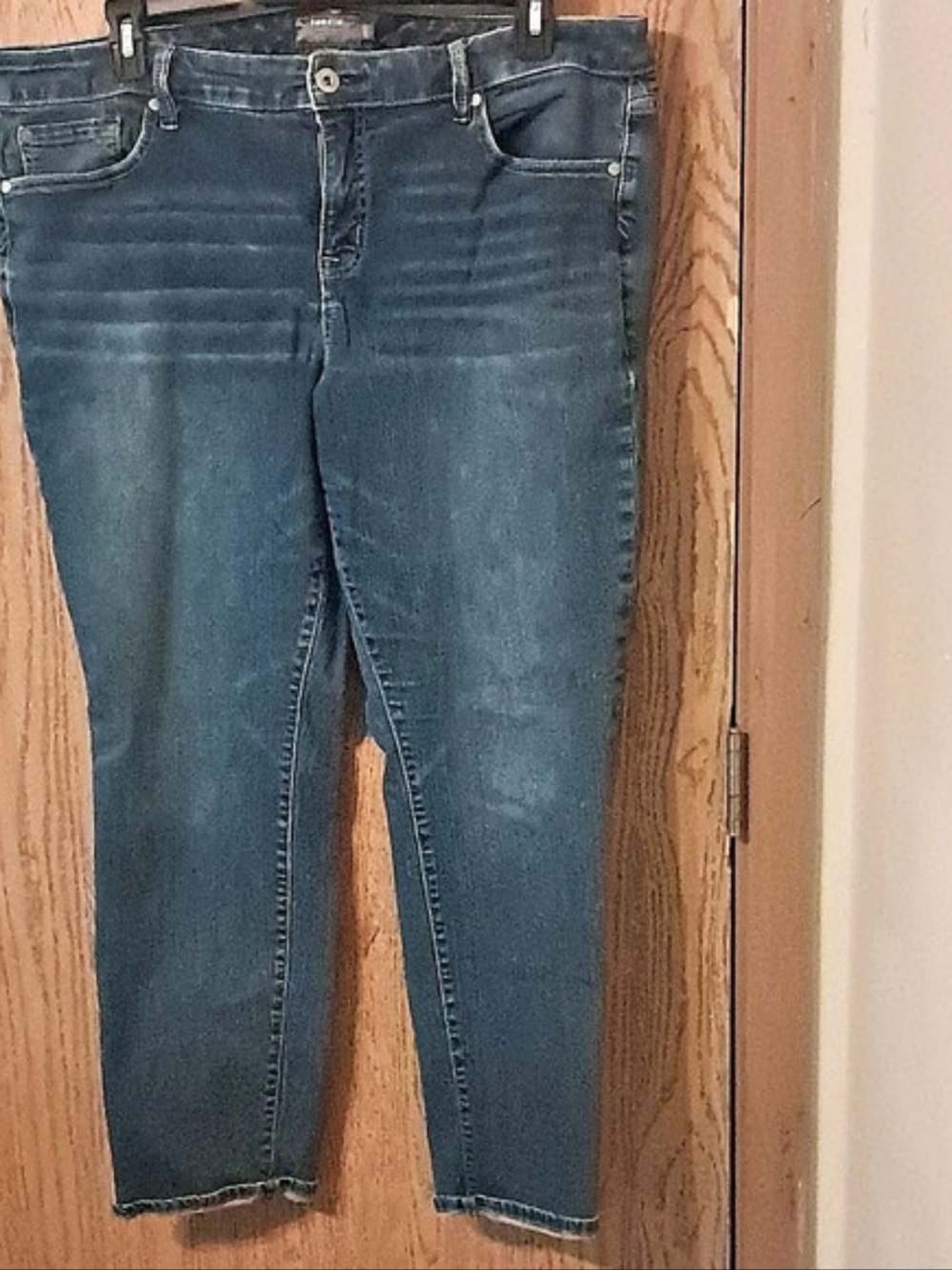 Torrid Boyfriend Straight Jeans Blue Jeans Waist 20R